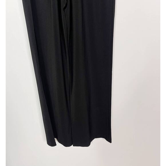 Express Size 2 Black Wide Leg Strapless Jumpsuit Cocktail Pockets Zip Back - Picture 9 of 10
